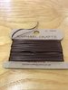 10 metres Brown 1/8th inch wide double satin ribbon