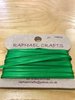 10 metres Classical Green 1/8th inch wide double satin ribbon