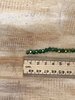 Forest Green 4 mm x 6mm Faceted Glass Beads