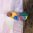 20cm Bright Patten Parrot Bird Wood