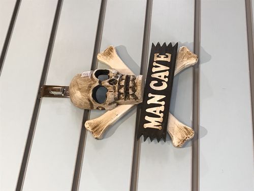 Skull & Crossbones Man Cave Pirate Sign Door