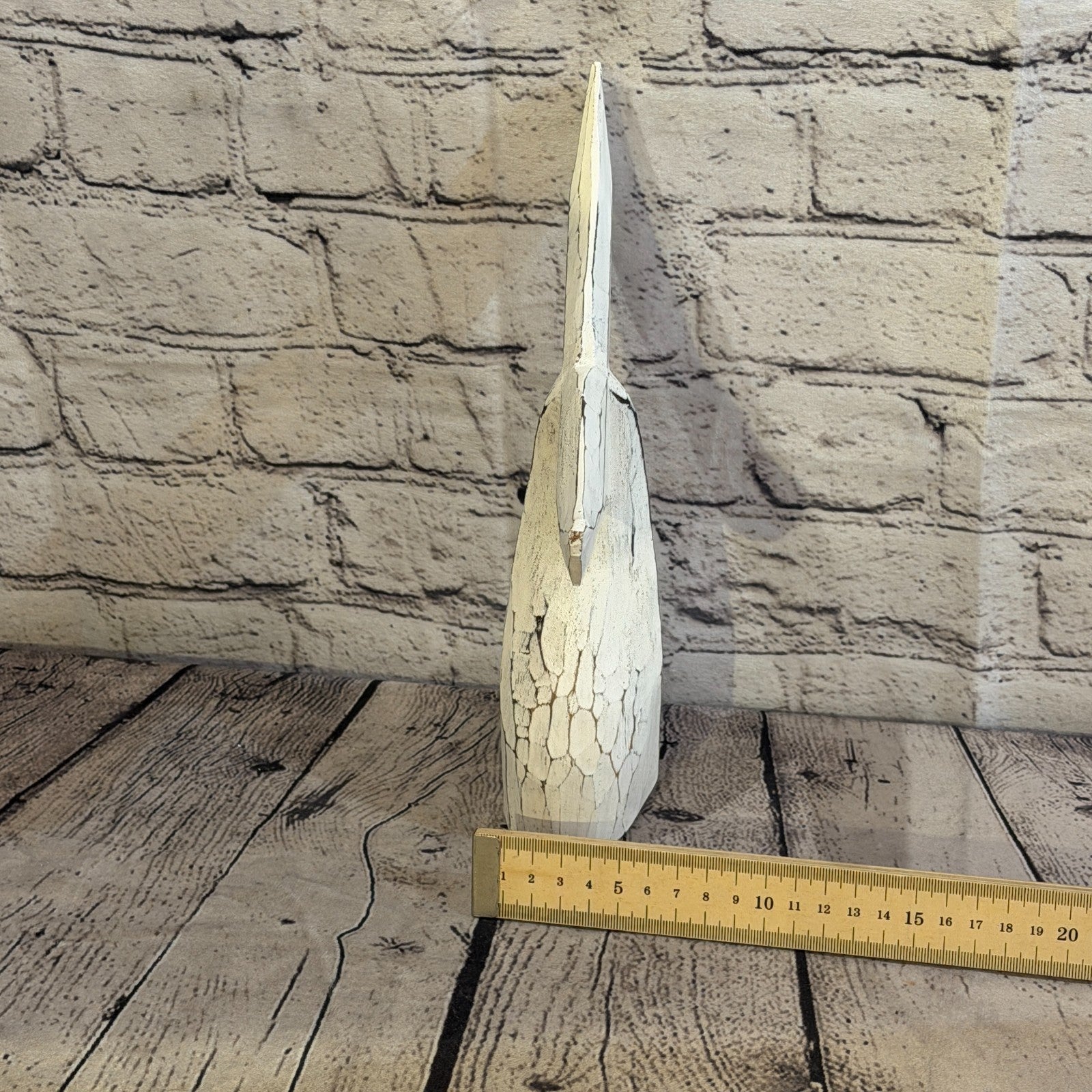 25cm x 25cm Whale Tail White Fish Wood Coastal Ocean Bathroom Decoration7