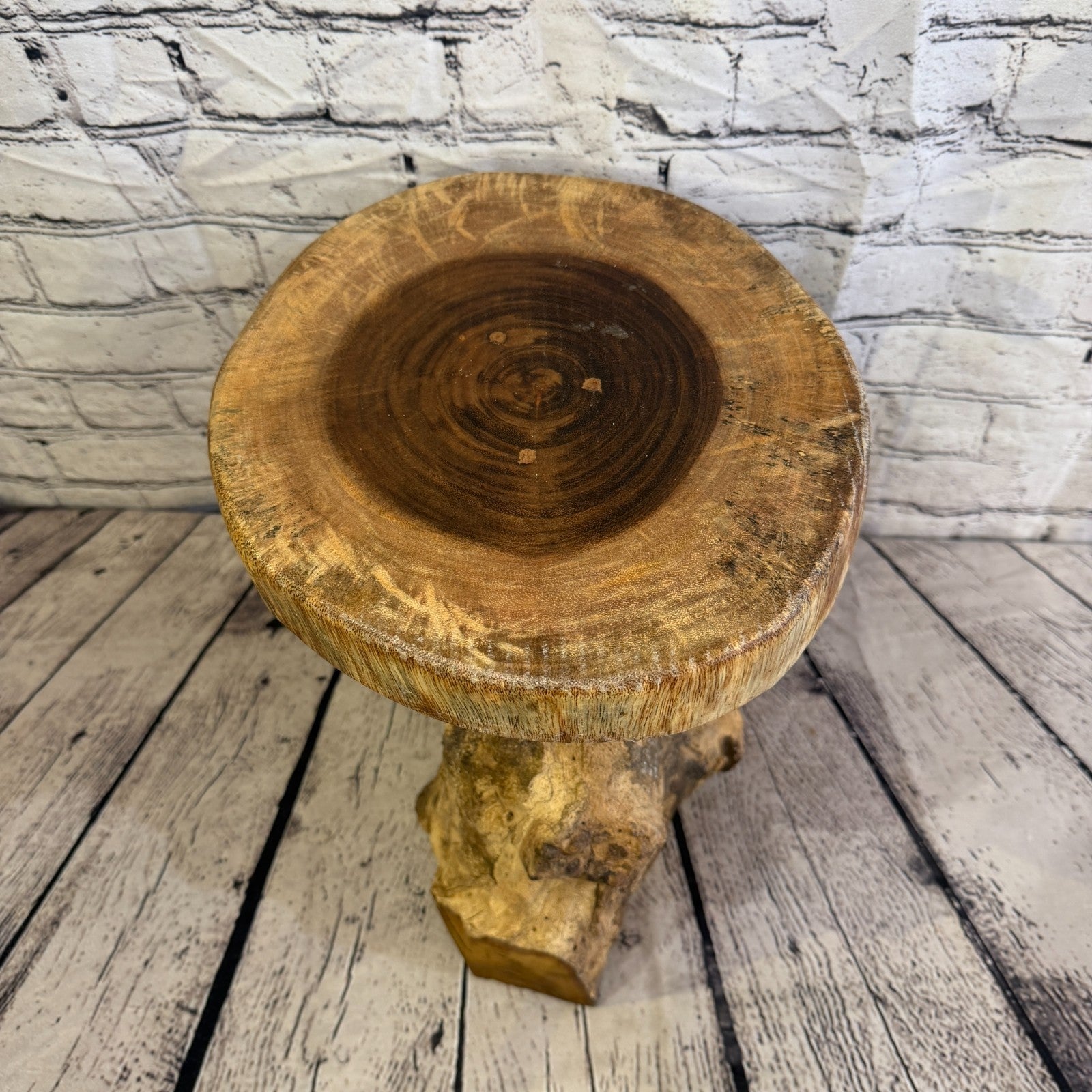 30cm x 25cm Wooden Coffee Root Sculpture Garden Teak Root Ornament Carved No 157