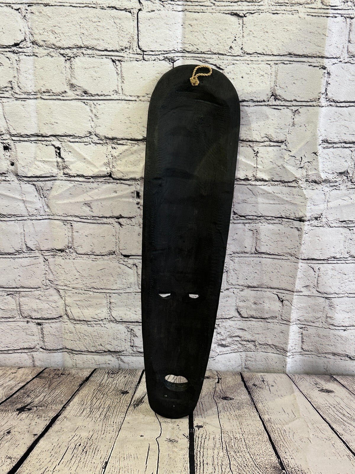 50cm Blue Mosaic Mirror Mask Carved Painted Ethnic Tribal Wall Art Handmade5