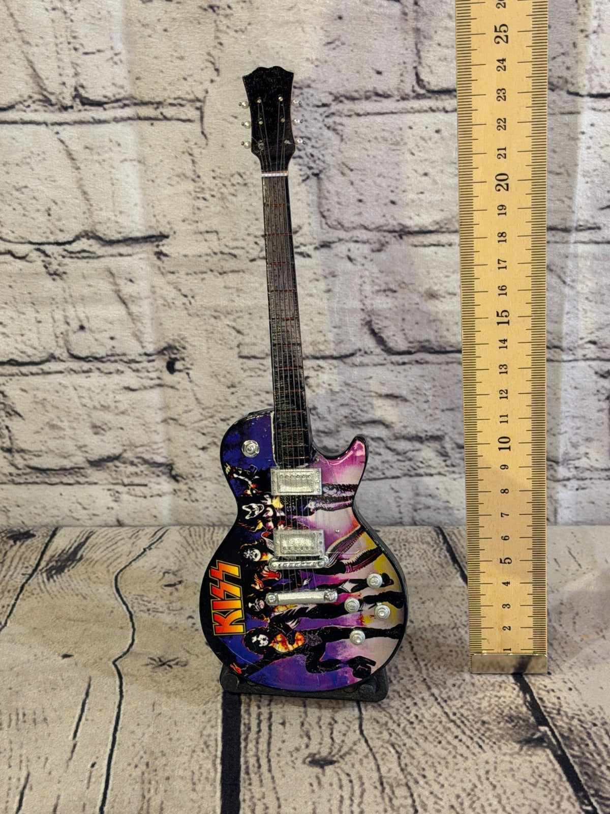 Miniature 25cm Guitar Kiss Band Guitar on Stand Band Gift Display5