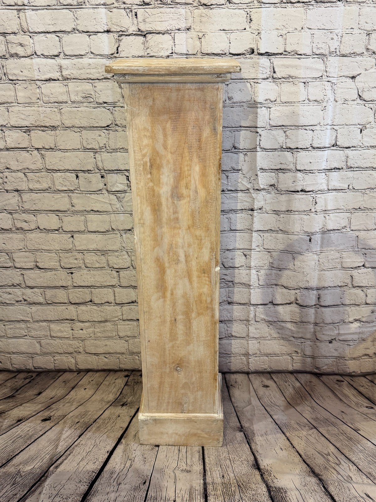 100cm x 25cm White 5 Draw Pillar Wooden Side Cabinet Living Storage Furniture4