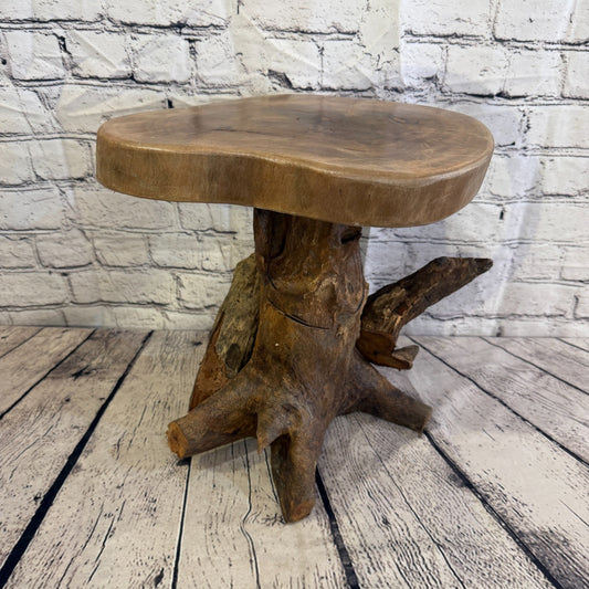 30cm x 25cm Wooden Coffee Root Sculpture Garden Teak Root Ornament Carved No 180