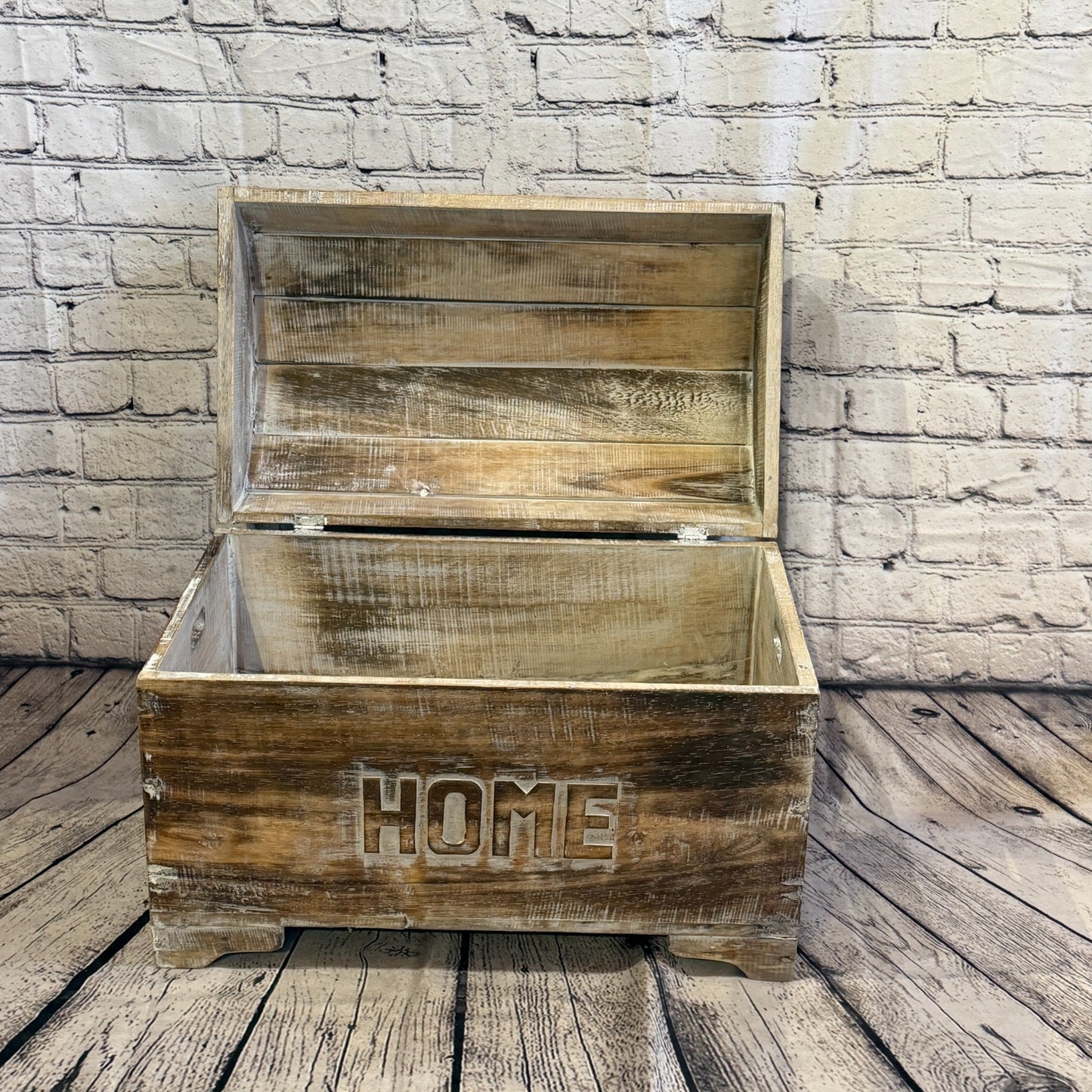 50cm x 40cm x 30cm Wood Brown Home Chest Storage Jewellery Trinket Box5