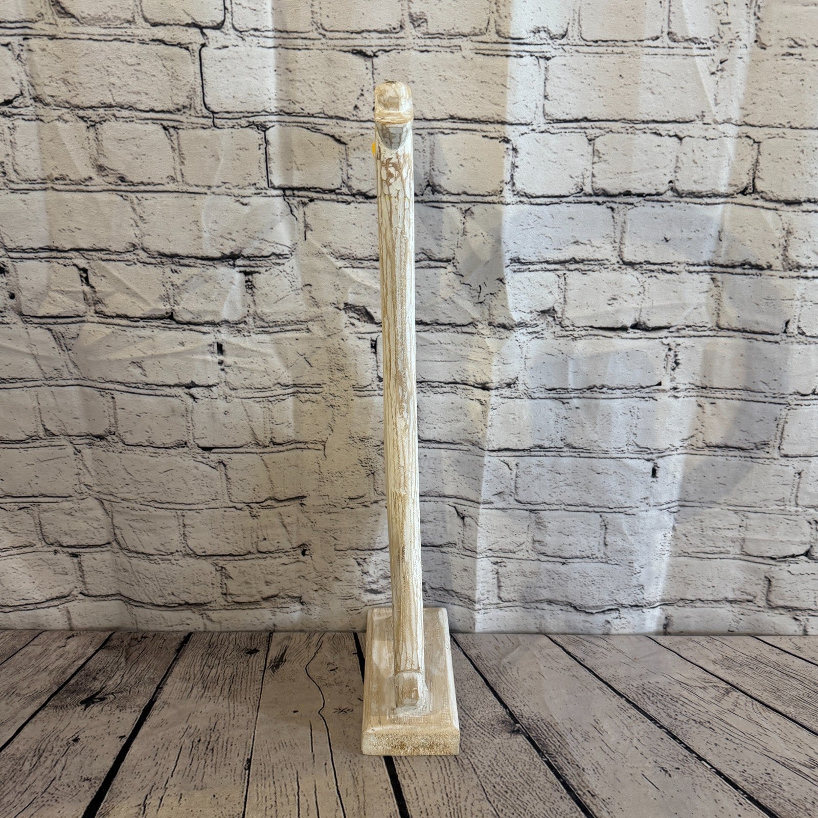 Looking Forward 50cm Tall Wooden White Duckling Baby Duck Shabby Wood Fairtrade4