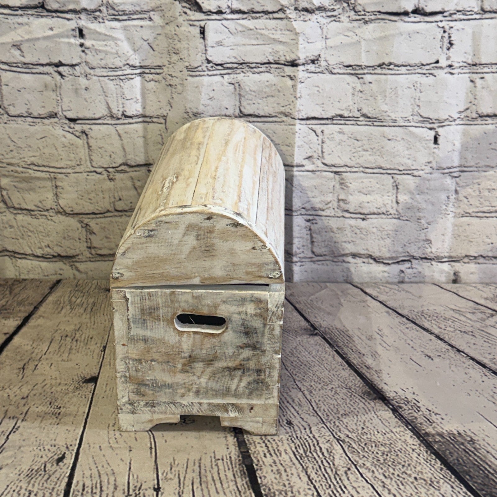 30cm x 22cm x 15cm Wood White Home Chest Storage Jewellery Trinket Box3