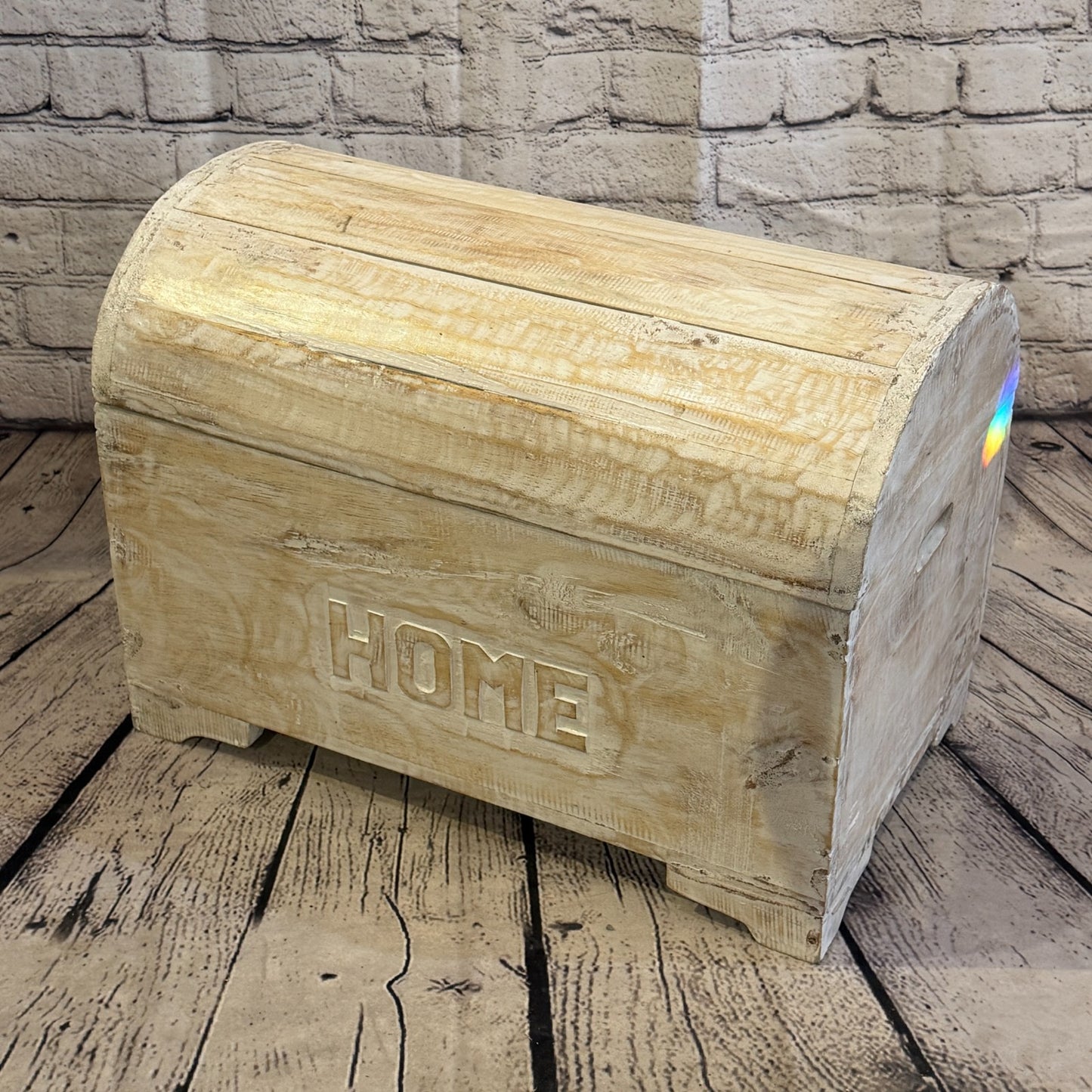 50cm x 40cm x 30cm Wood White Home Chest Storage Jewellery Trinket Box0