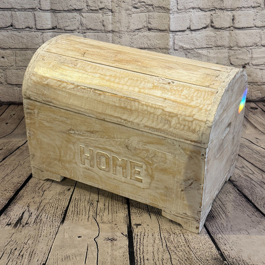 50cm x 40cm x 30cm Wood White Home Chest Storage Jewellery Trinket Box0