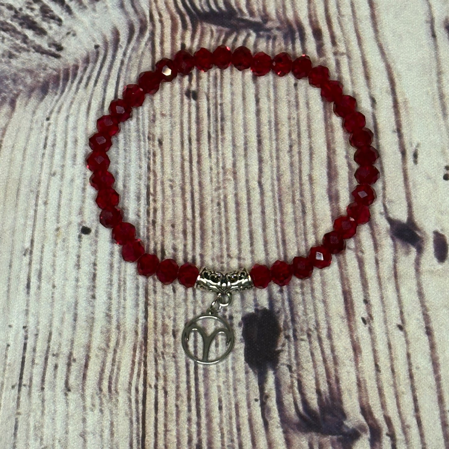 Aries Red Zodiac Constellation Sign Bracelet Bangles Women Men Bracelet2