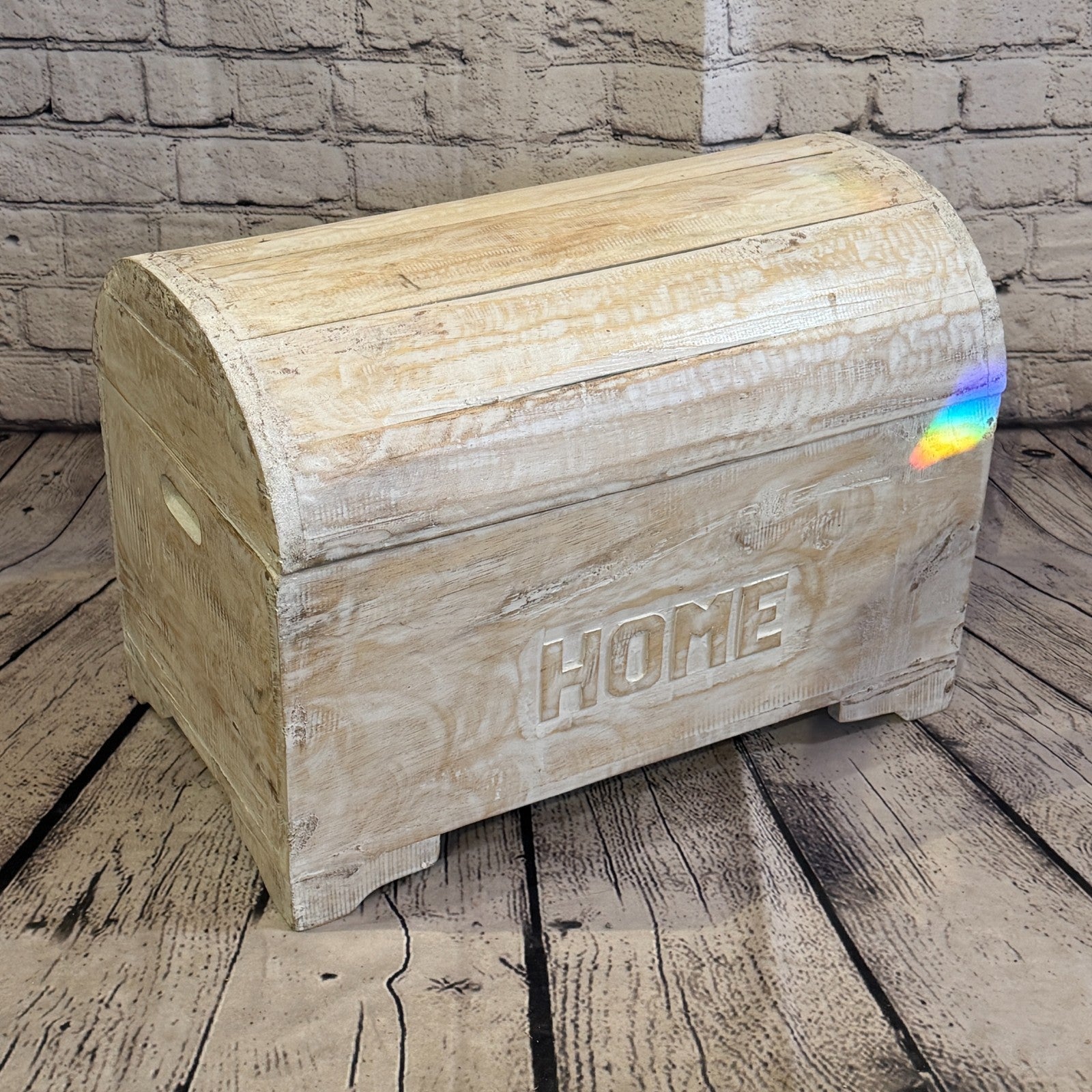 50cm x 40cm x 30cm Wood White Home Chest Storage Jewellery Trinket Box2