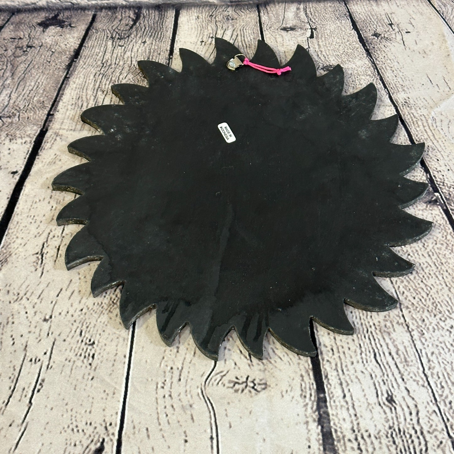 Gold Rope Sun Mosaic Tile Wall Mirror 30cm x 30cm 12 Inches Handmade Fairtrade2