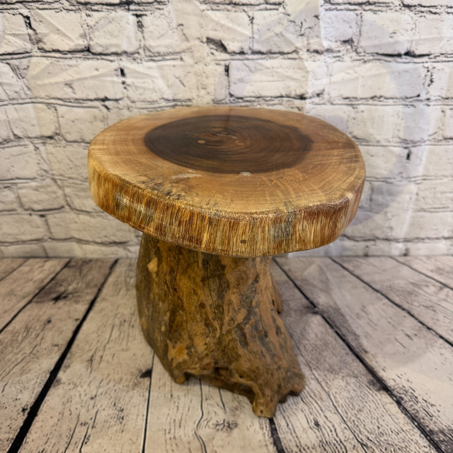 30cm x 25cm Wooden Coffee Root Sculpture Garden Teak Root Ornament Carved No 43