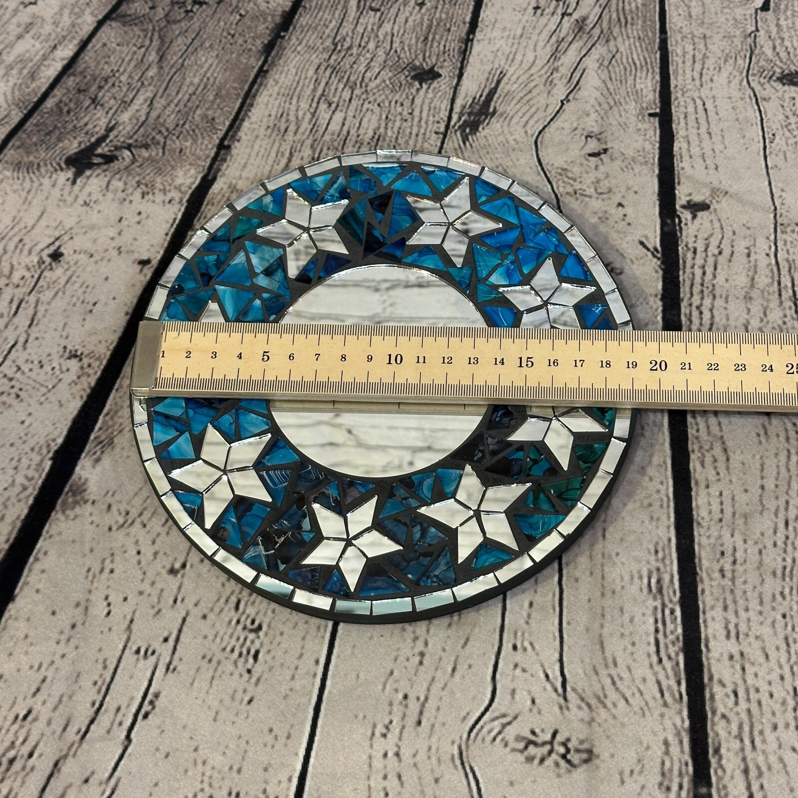 Blue Star Mosaic Tile Wall Mirror 20cm x 20cm 8 Inches Handmade New3
