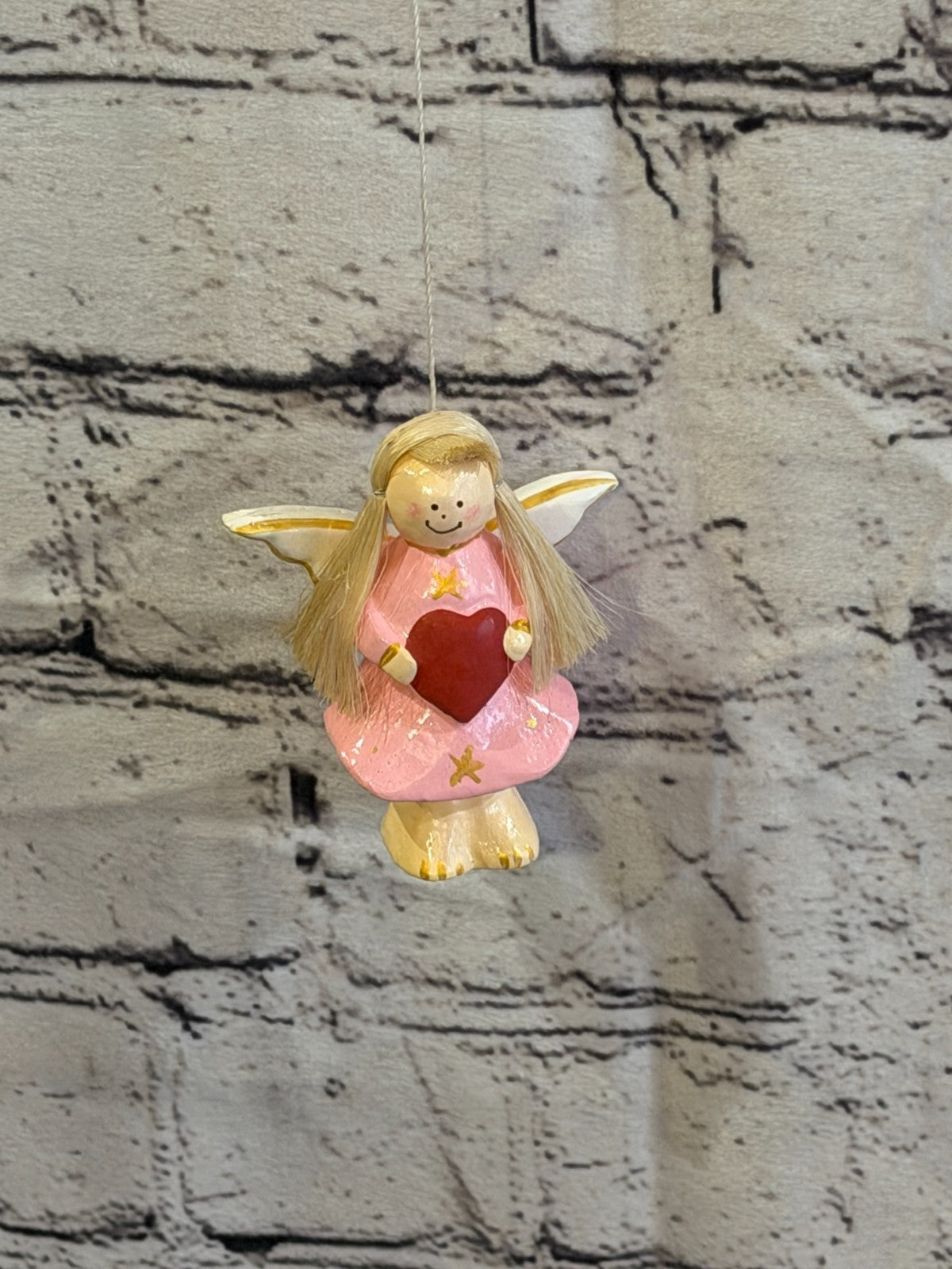 Pink Fairy Angel Wind Chimes Romantic Metal Art Wind Bells Outdoor Hanging5