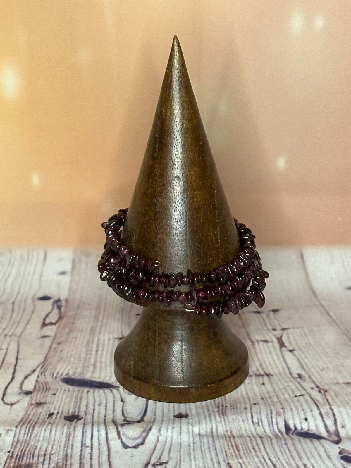Garnet Semi Precious Stone Chip Memory Wire Bracelets For A Adult Wrist1