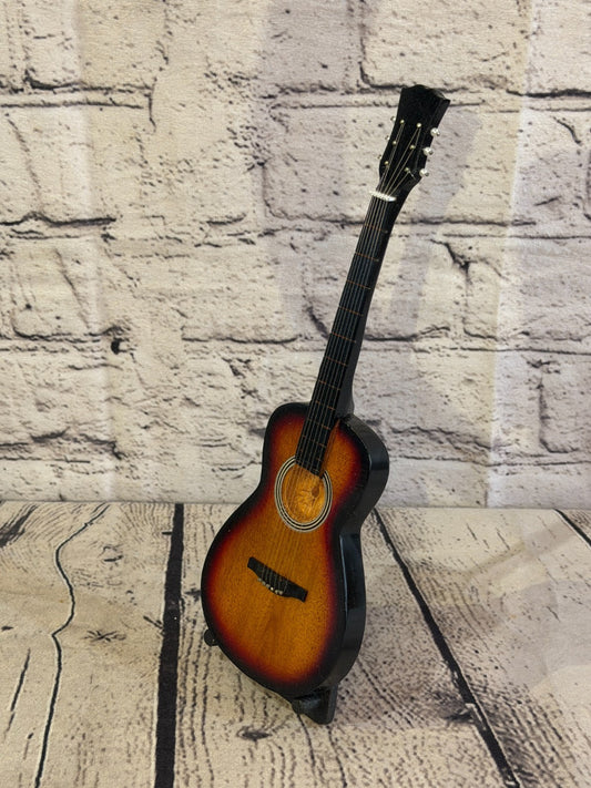 Miniature 25cm Guitar on Stand Band Gift Display Design 70