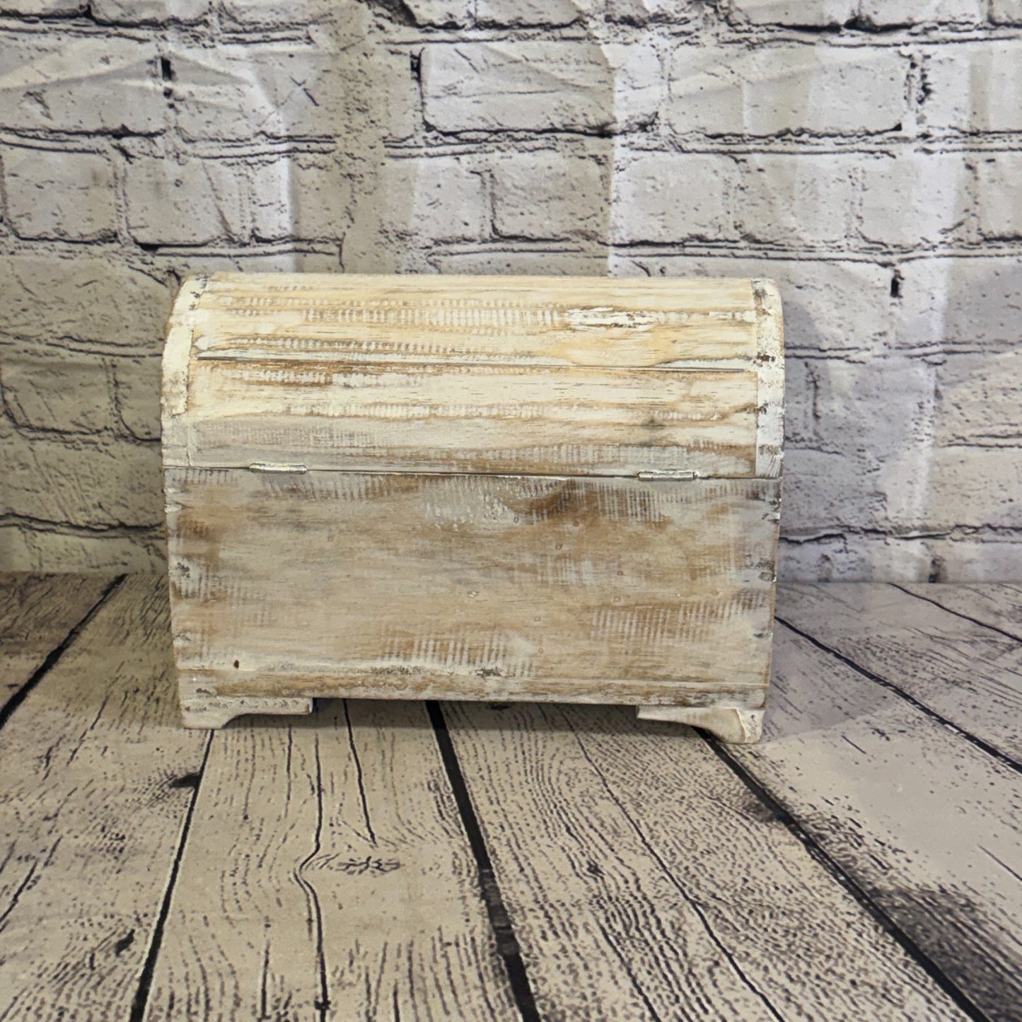 30cm x 22cm x 15cm Wood White Home Chest Storage Jewellery Trinket Box4