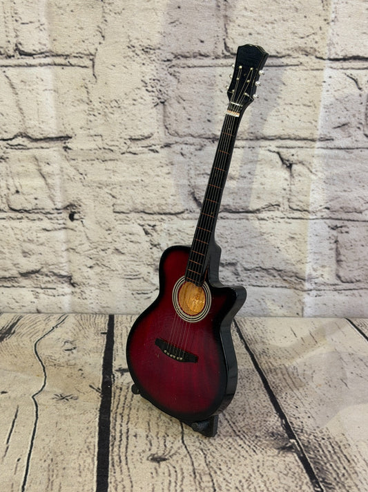 Miniature 25cm Guitar on Stand Band Gift Display Design 90