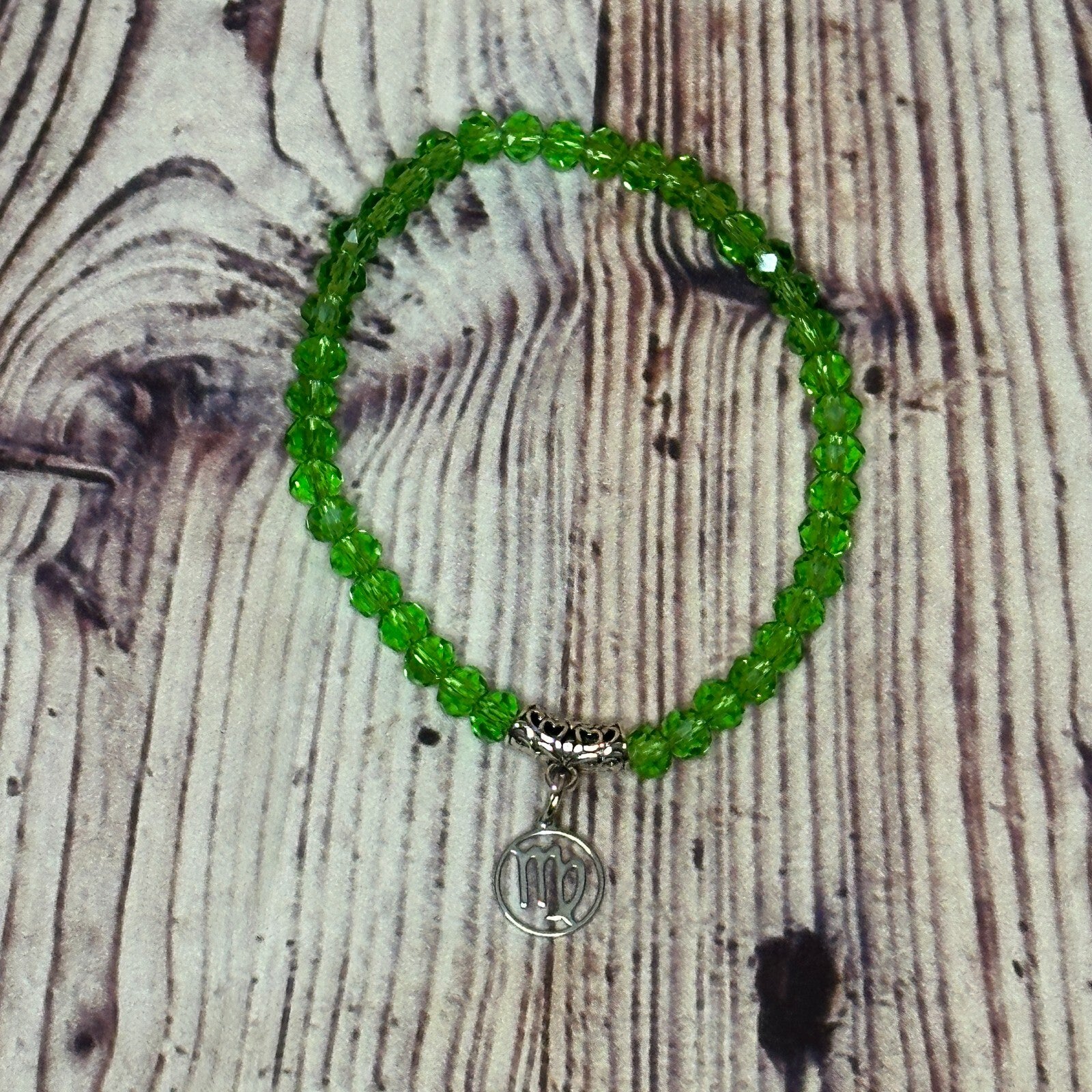 Virgo Green Zodiac Constellation Sign Bracelet Bangles Women Men Bracelet2