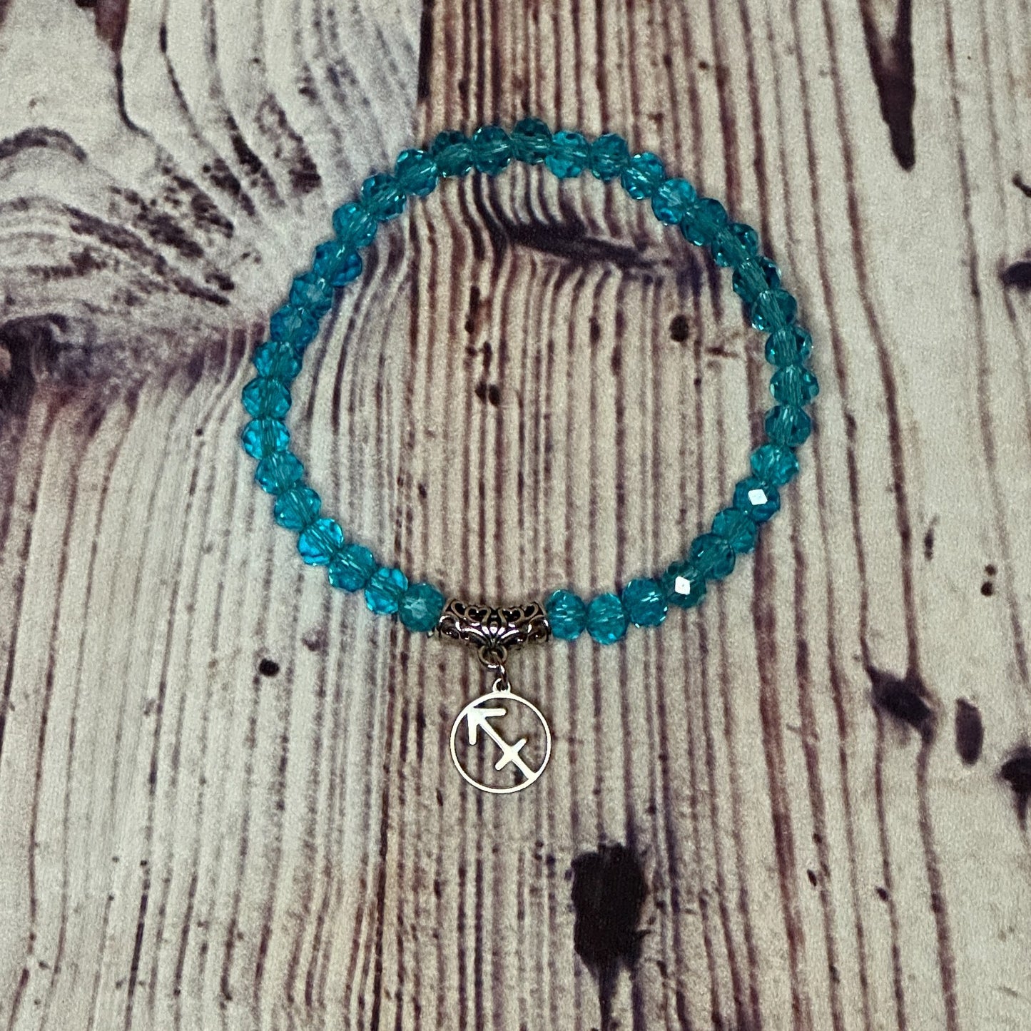 Sagittarius Blue Zodiac Constellation Sign Bracelet Bangles Women Men Bracelet2