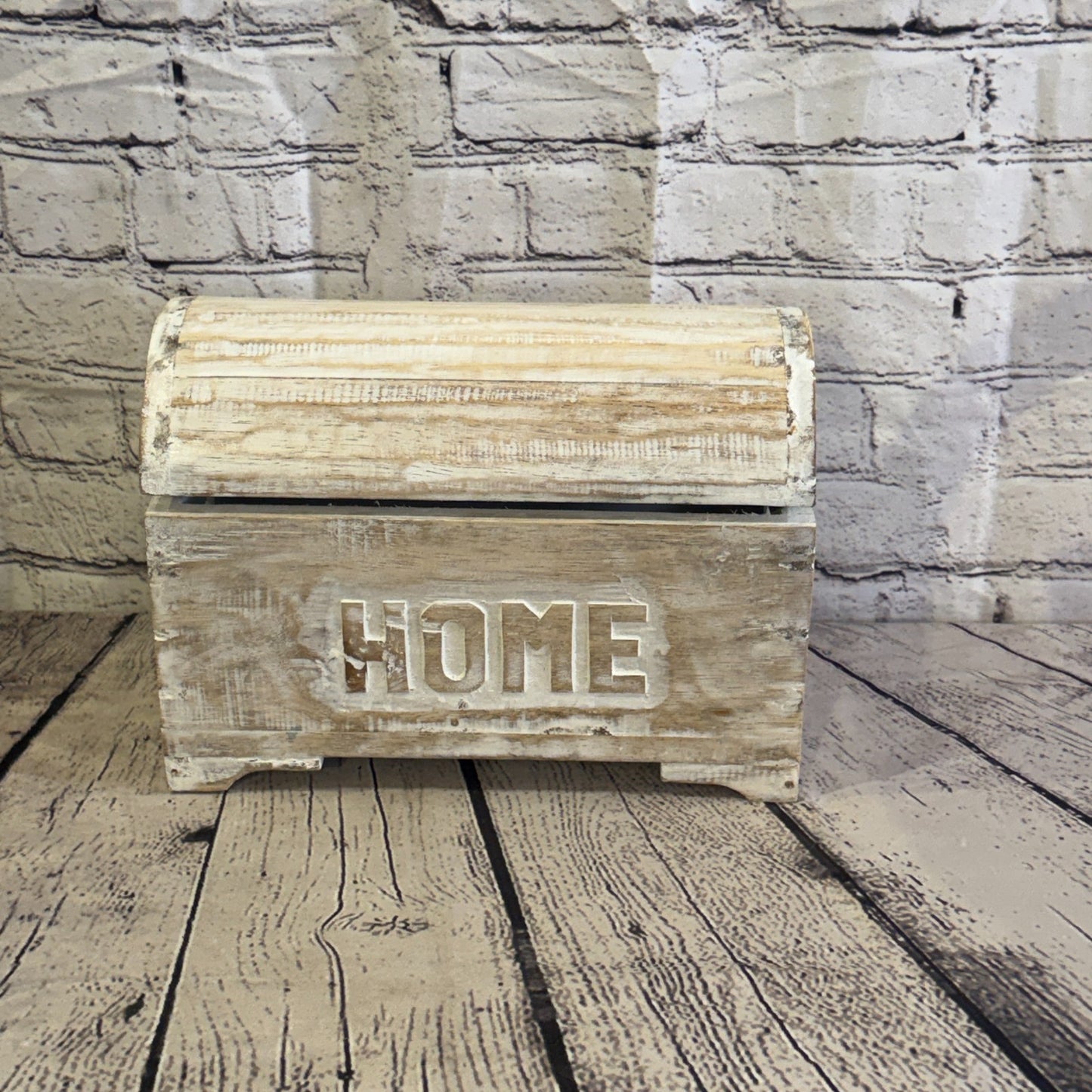 30cm x 22cm x 15cm Wood White Home Chest Storage Jewellery Trinket Box1