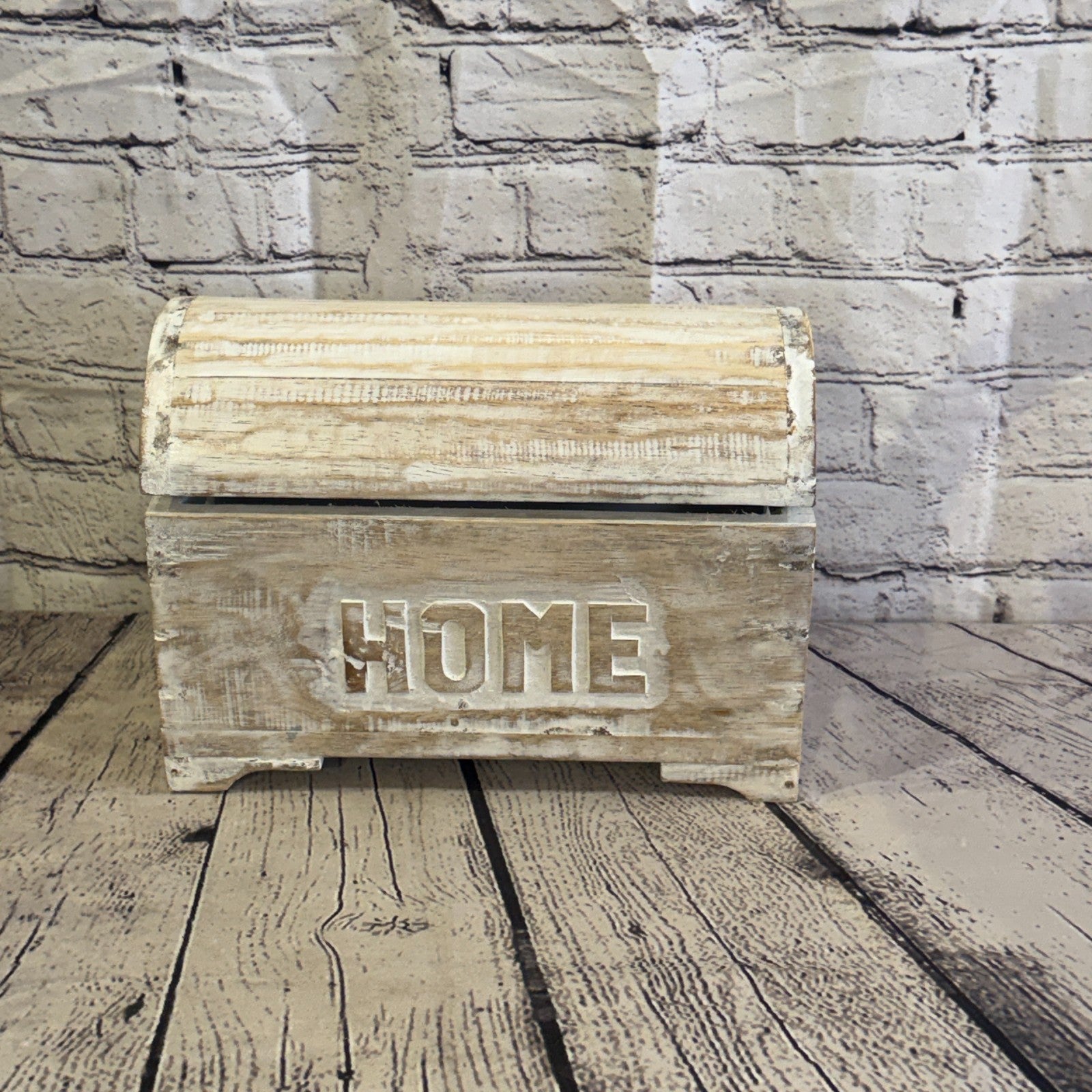 30cm x 22cm x 15cm Wood White Home Chest Storage Jewellery Trinket Box1