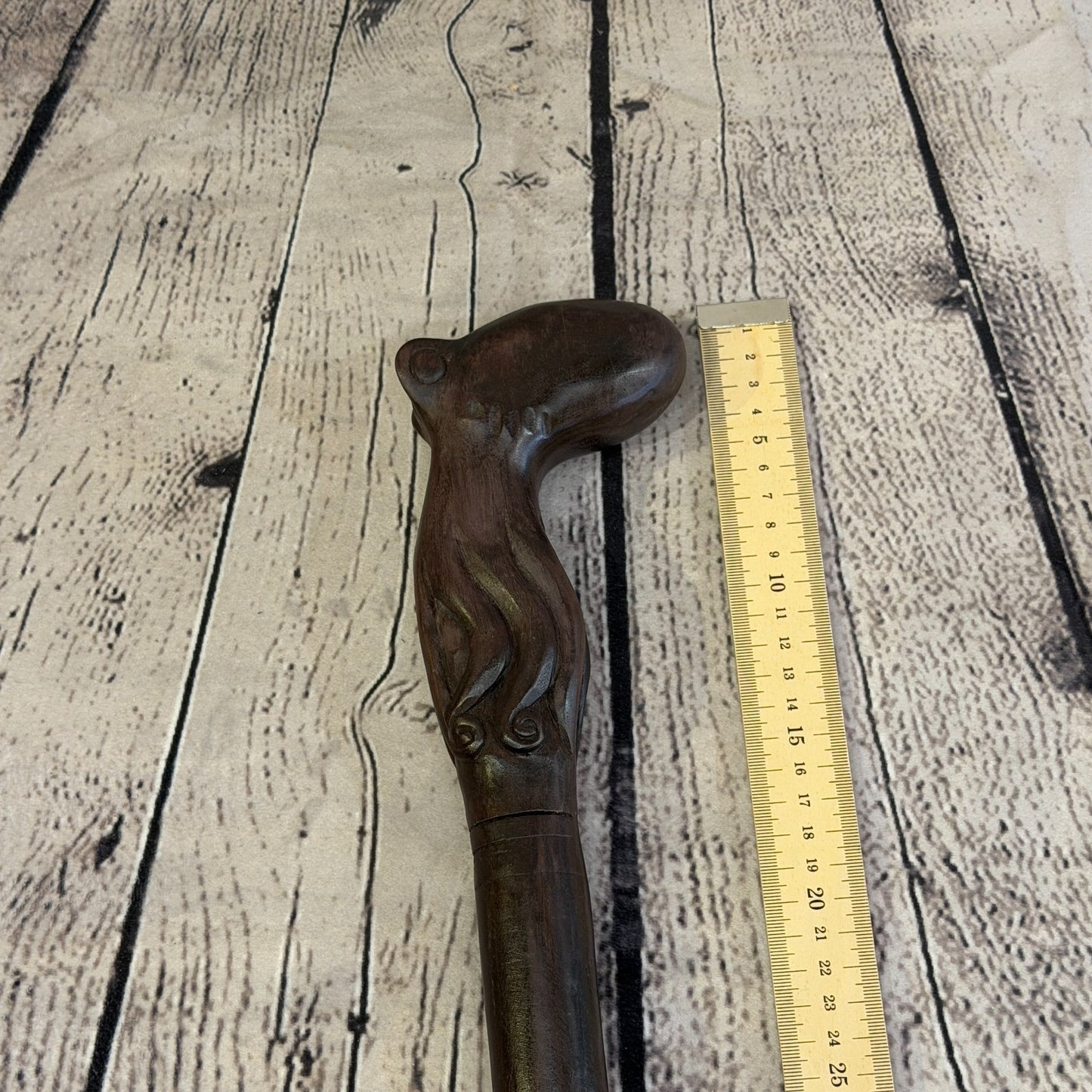 Octopus Body 90cm Tribal African Walking Stick Cane Hand Carved Dark Wood8