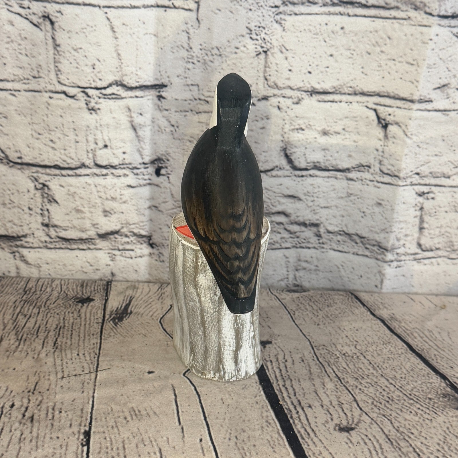 20cm Puffin Wooden Bird Ornament Seaside Coastal Nautical Handcrafted Decor5