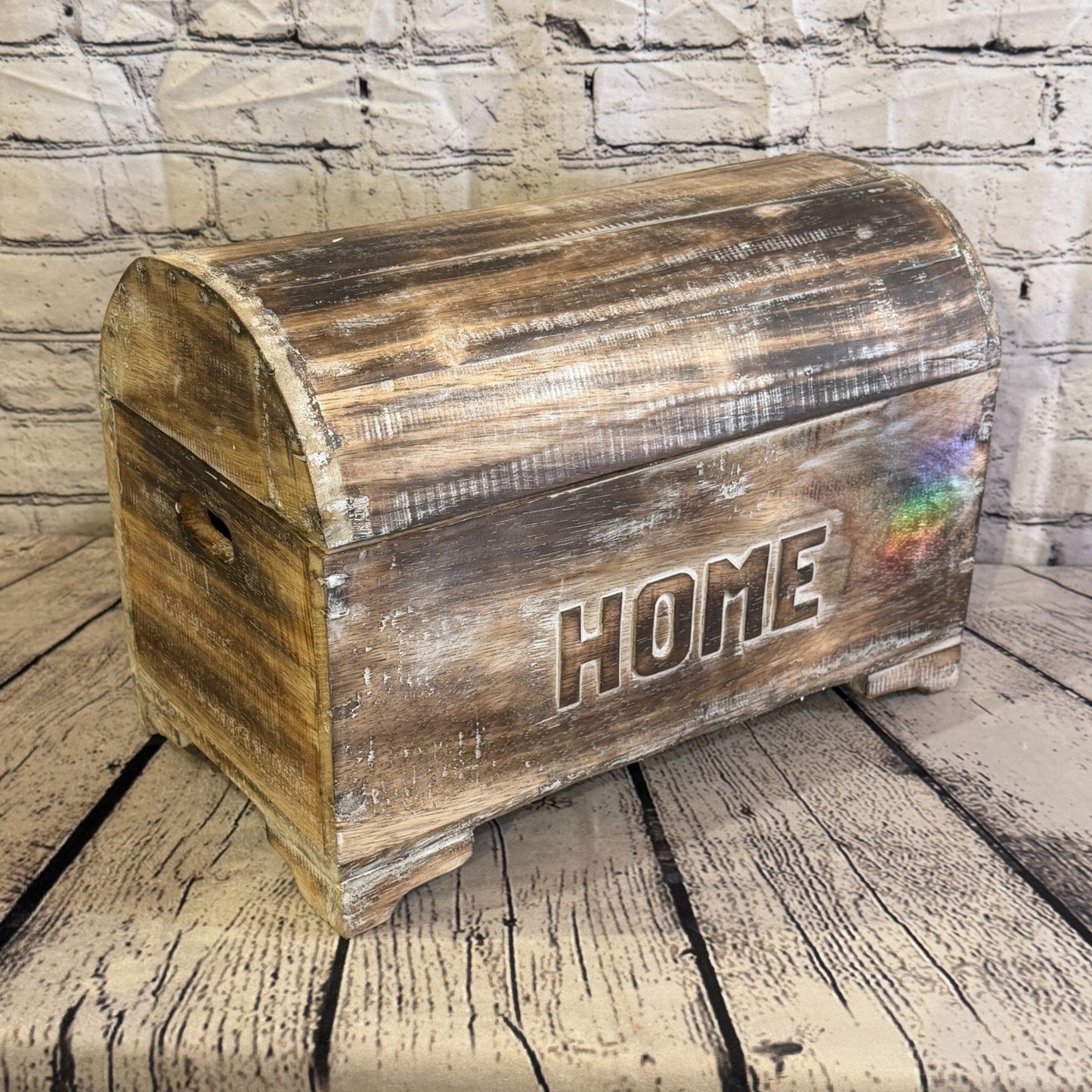 40cm x 30cm x 20cm Wood Brown Home Chest Storage Jewellery Trinket Box2