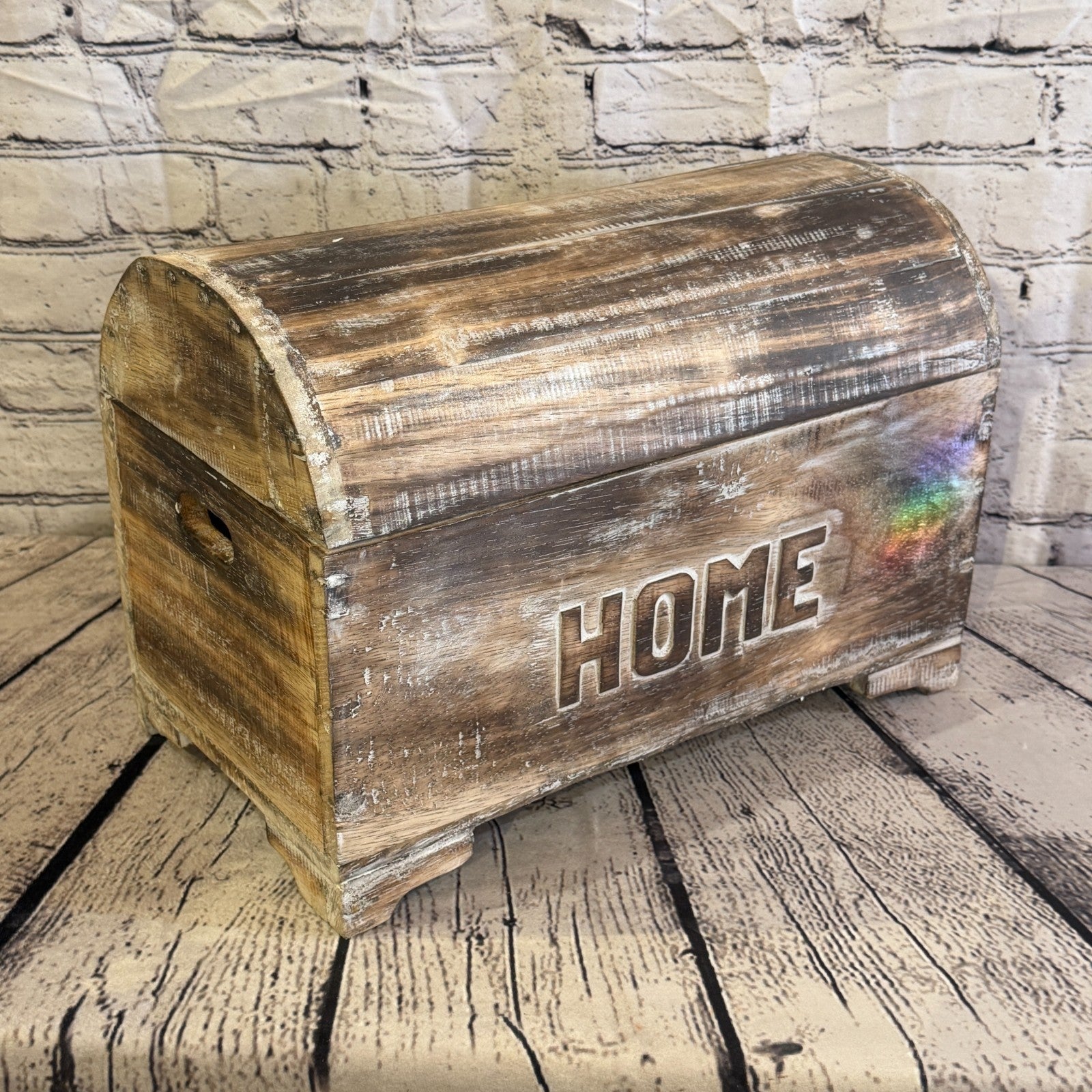 40cm x 30cm x 20cm Wood Brown Home Chest Storage Jewellery Trinket Box2