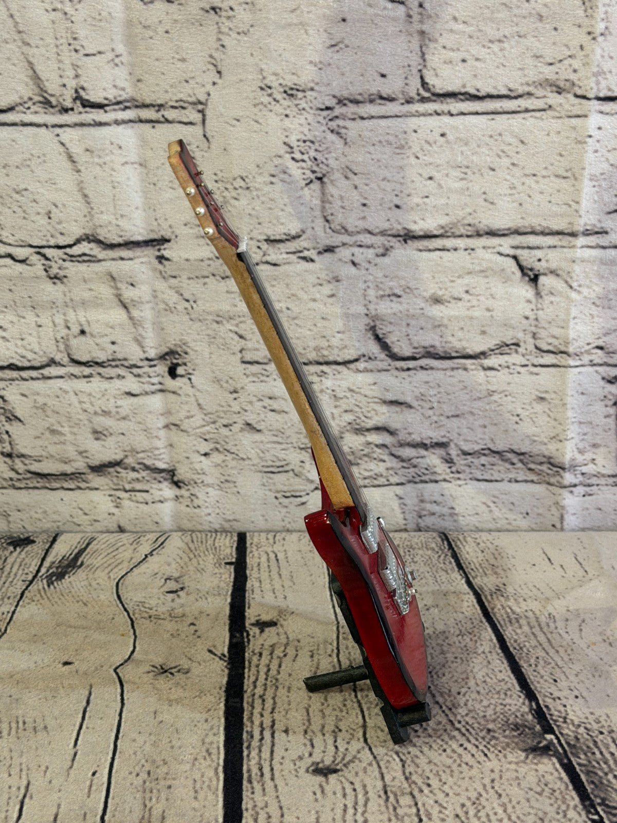 Miniature 25cm Guitar on Stand Band Gift Display Design 23
