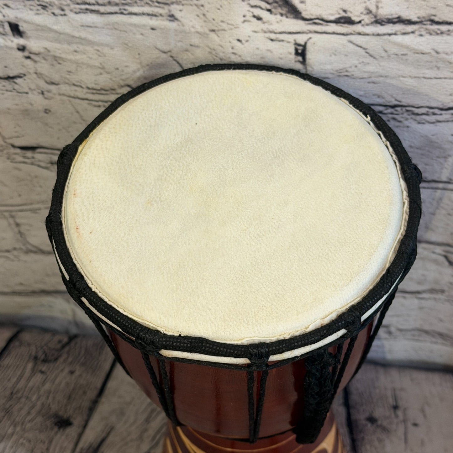 20cm Carved Djembe Drums Musical Instrument Hand Made Fair Trade Dot Painted6