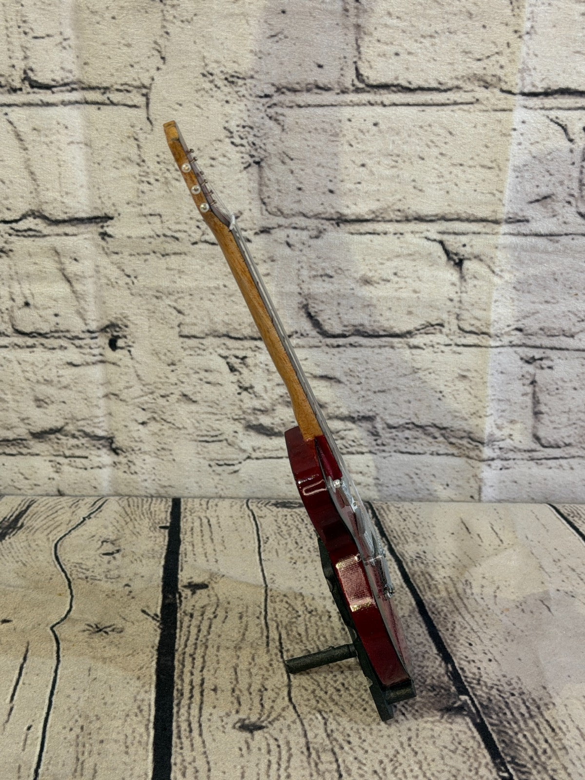 Miniature 25cm Guitar on Stand Band Gift Display Design 53