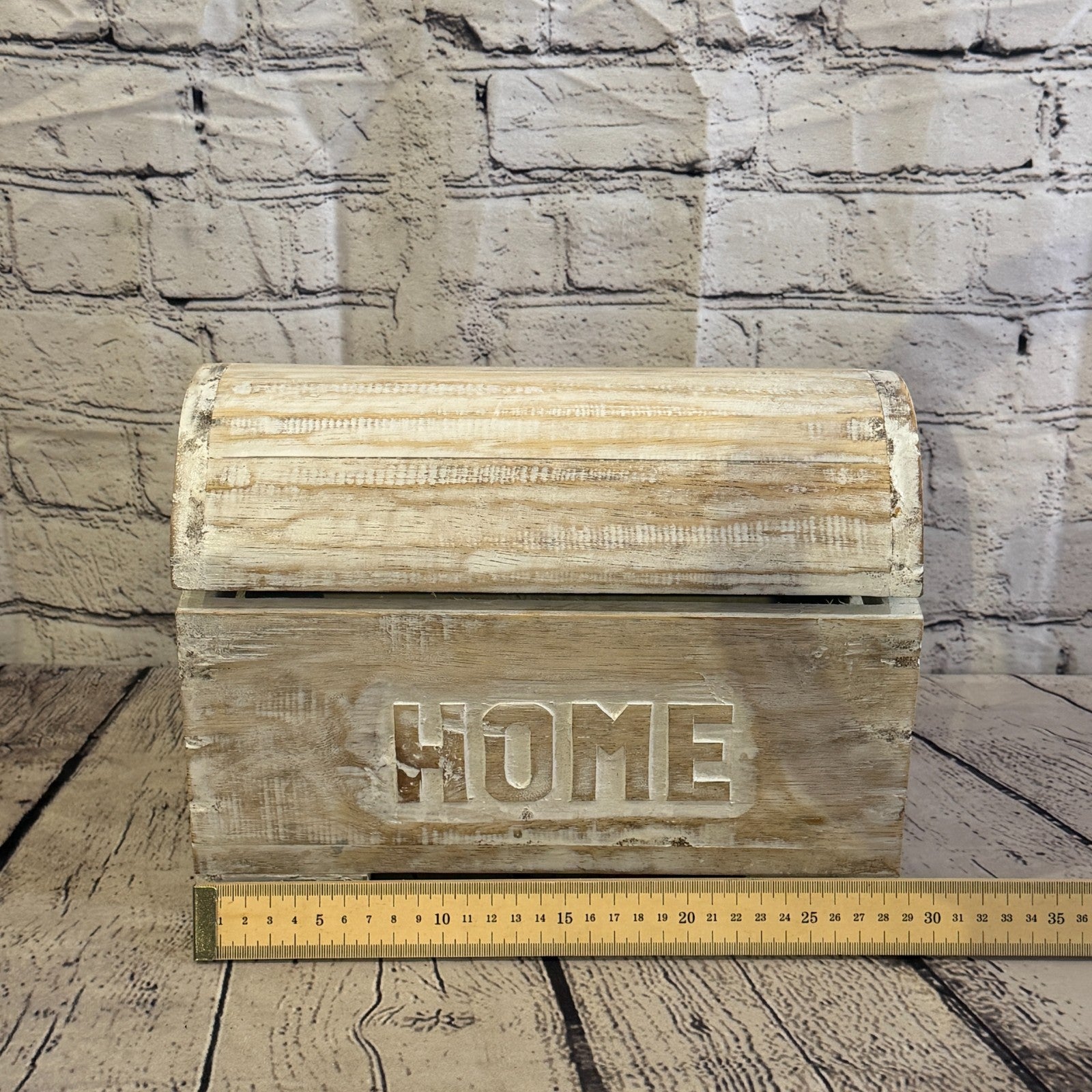 30cm x 22cm x 15cm Wood White Home Chest Storage Jewellery Trinket Box7