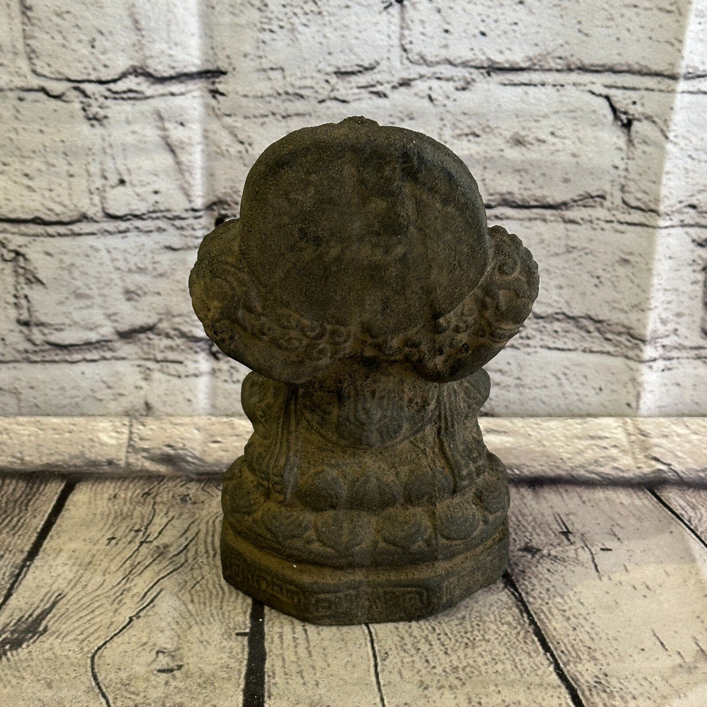 Small Ganahsa Stone Garden 18cm x 10cm Ornament Outdoor Indoor Statue Hindu6