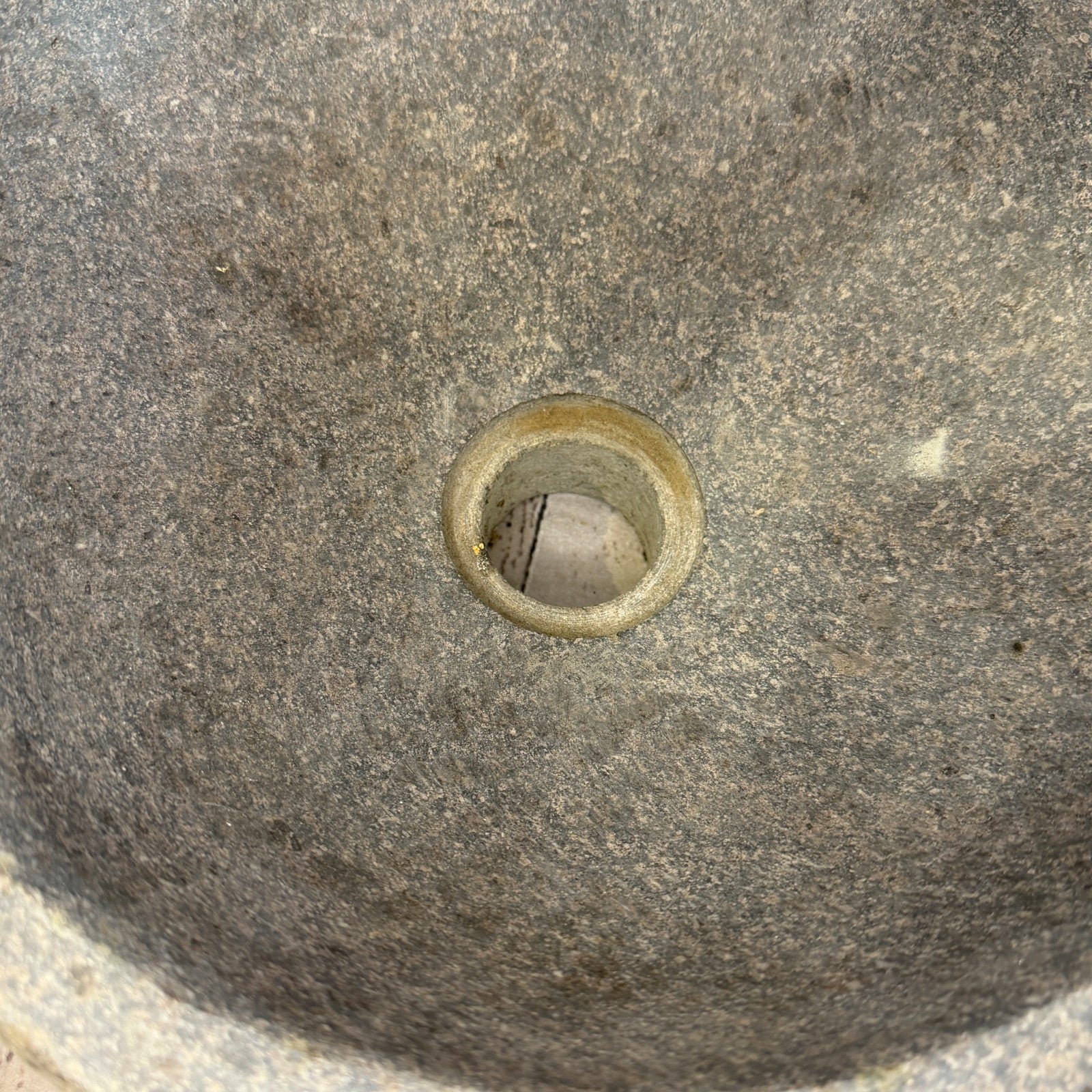 33cm x 29cm Wash Basin Bathroom Counter Top Washing River Stone Bowl Sink No 29