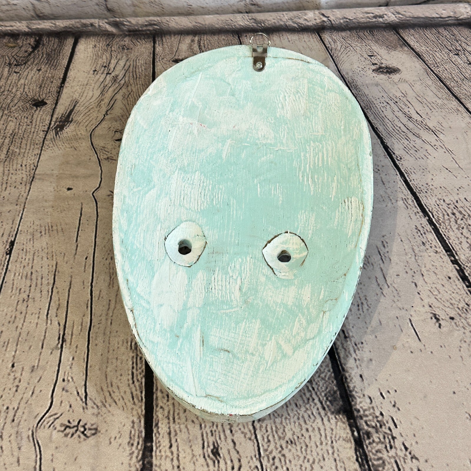 30cm Blue Tiki Style Wall Decoration Celtic Mask Designer Mask Wooden Handmade6