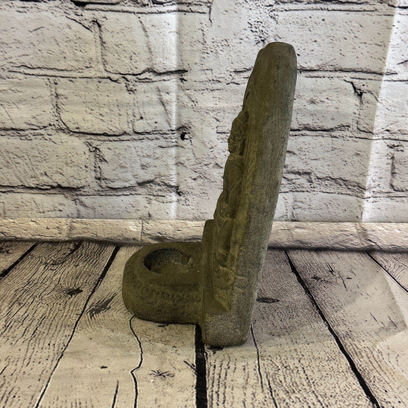 Flat Thai Buddha Candle Stone Garden 20cm Ornament Outdoor Indoor Statue Hindu2