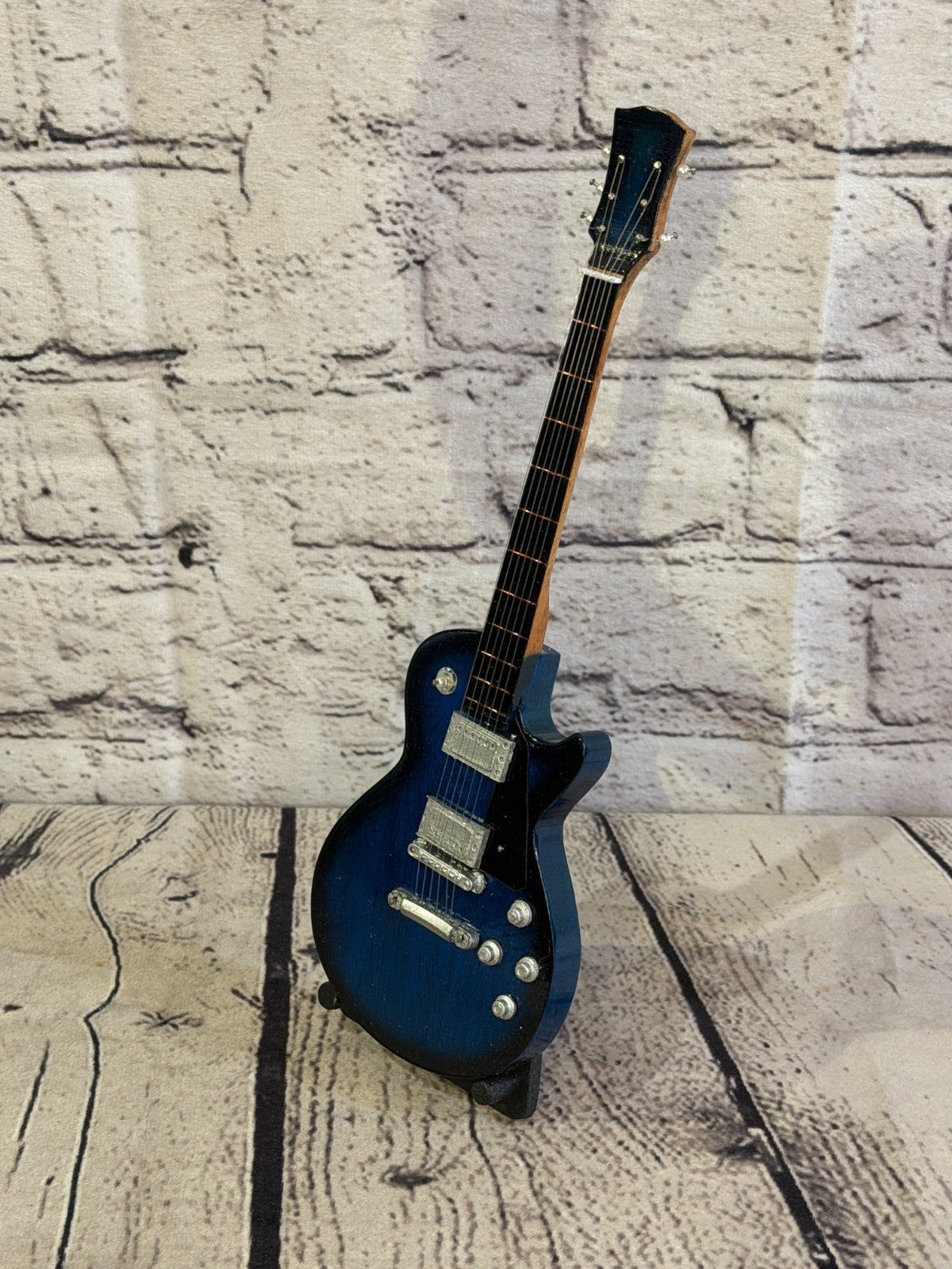 Miniature 25cm Guitar on Stand Band Gift Display Design 40