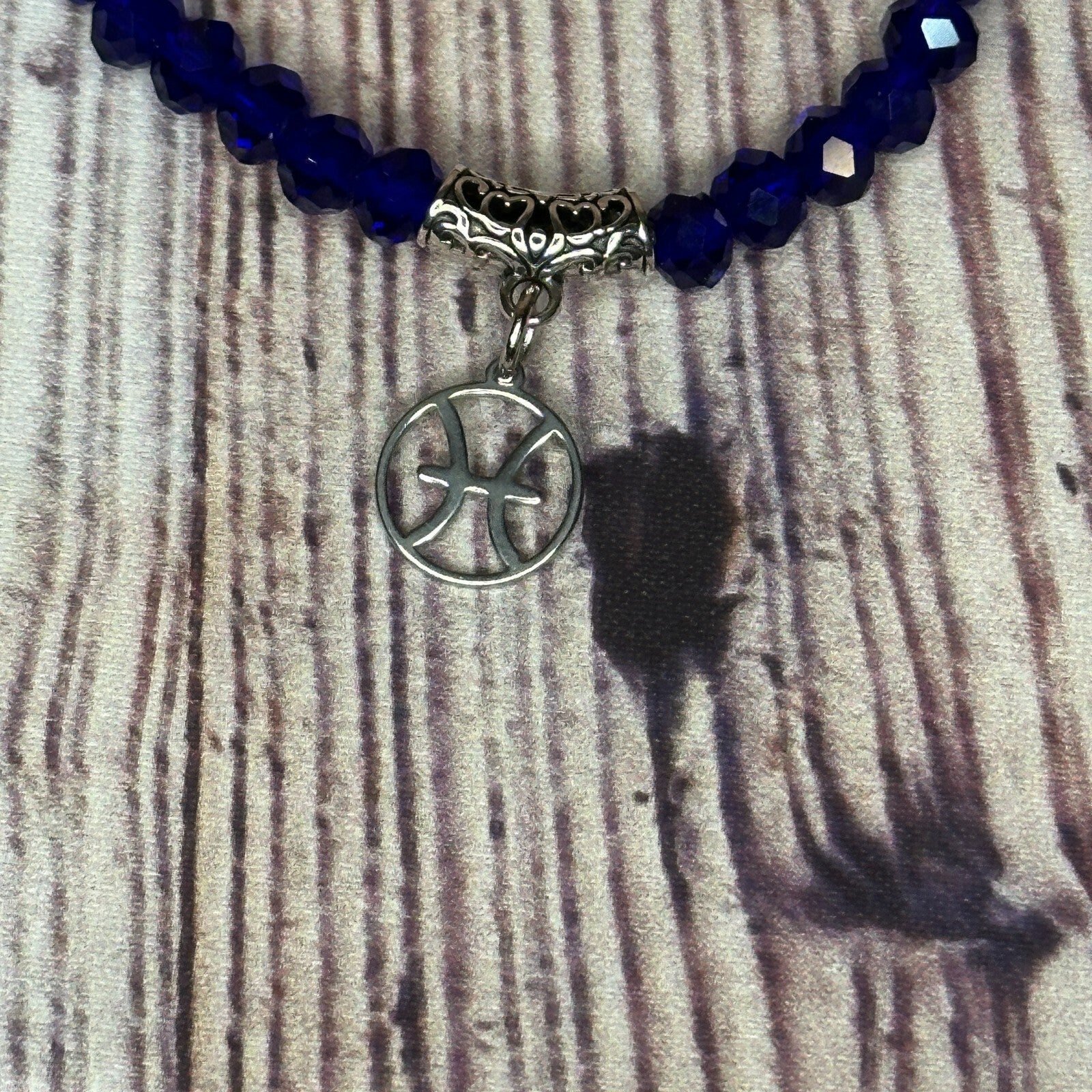 Pisces Blue Zodiac Constellation Sign Bracelet Bangles Women Men Bracelet3