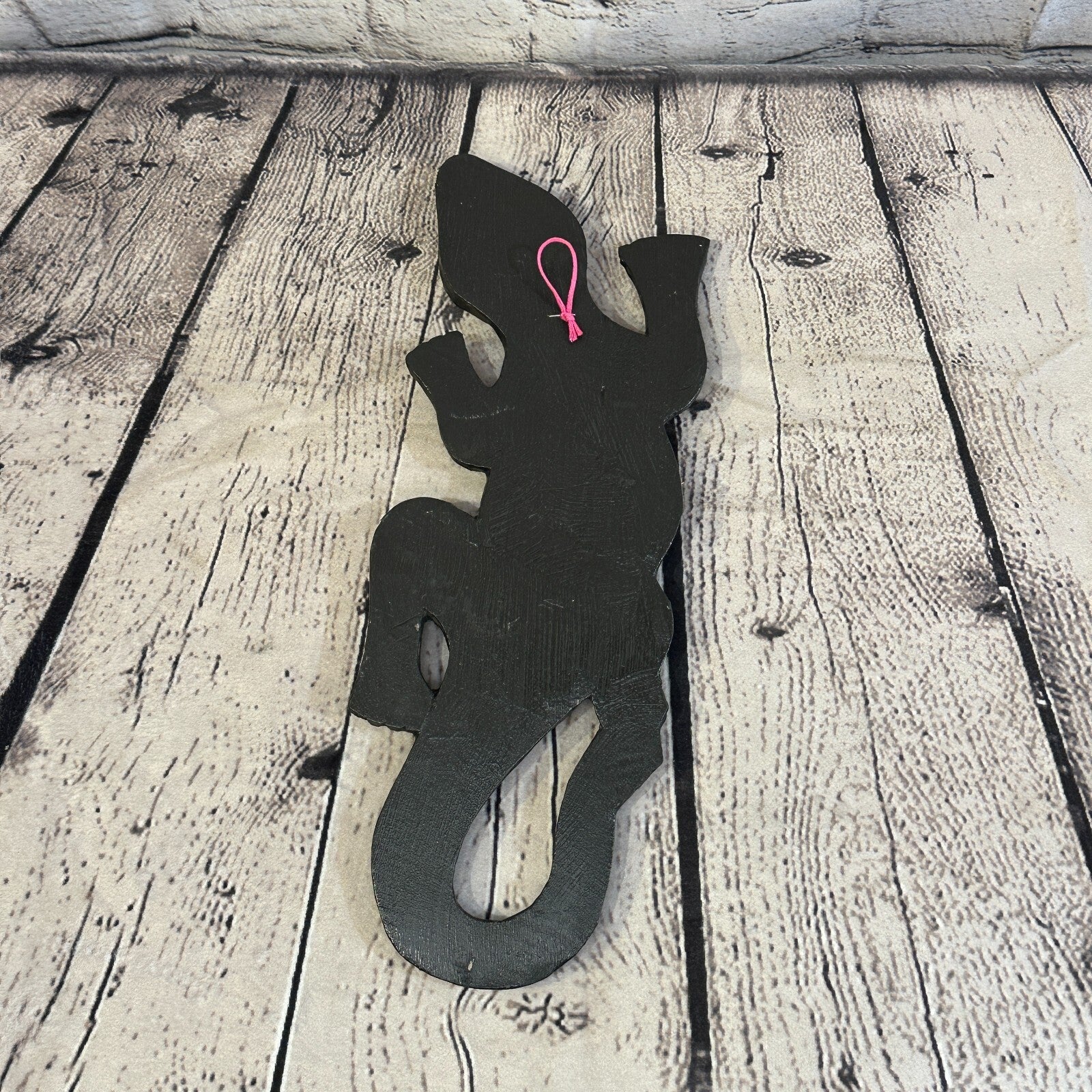 80cm Gecko Cherry Red Mosaic Wall Hanging Wooden Ornaments Wood Carving5