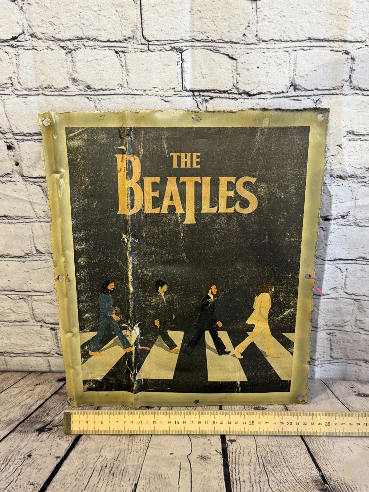 The Beatles Abbey Poster Advert Wall Plaque 42cm x 36cm Vintage Retro Tin Sign5