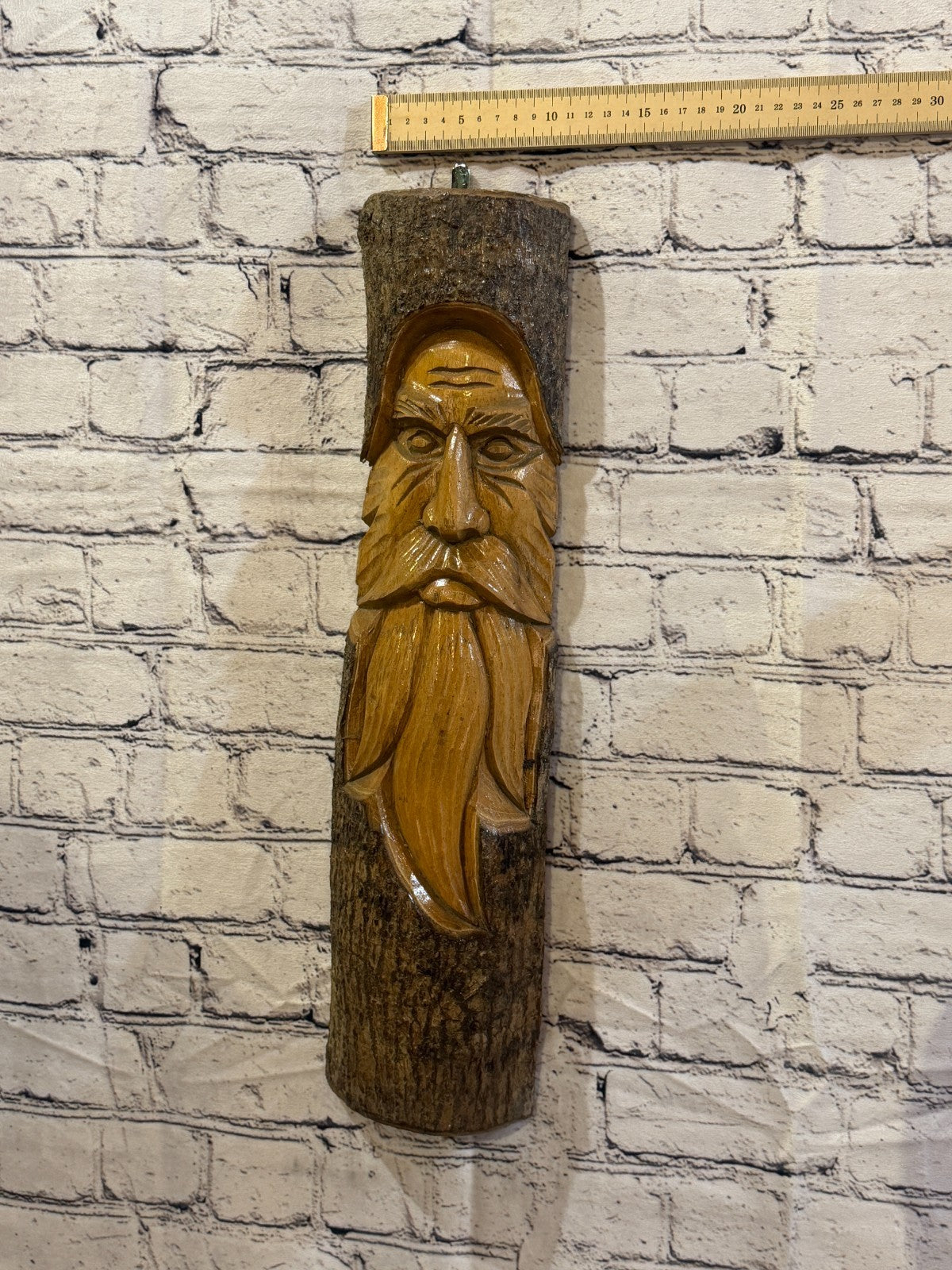 Forest Man Of The Woods 50cm Hand Carved Wizard Tree Trunk Wood Fairtrade3