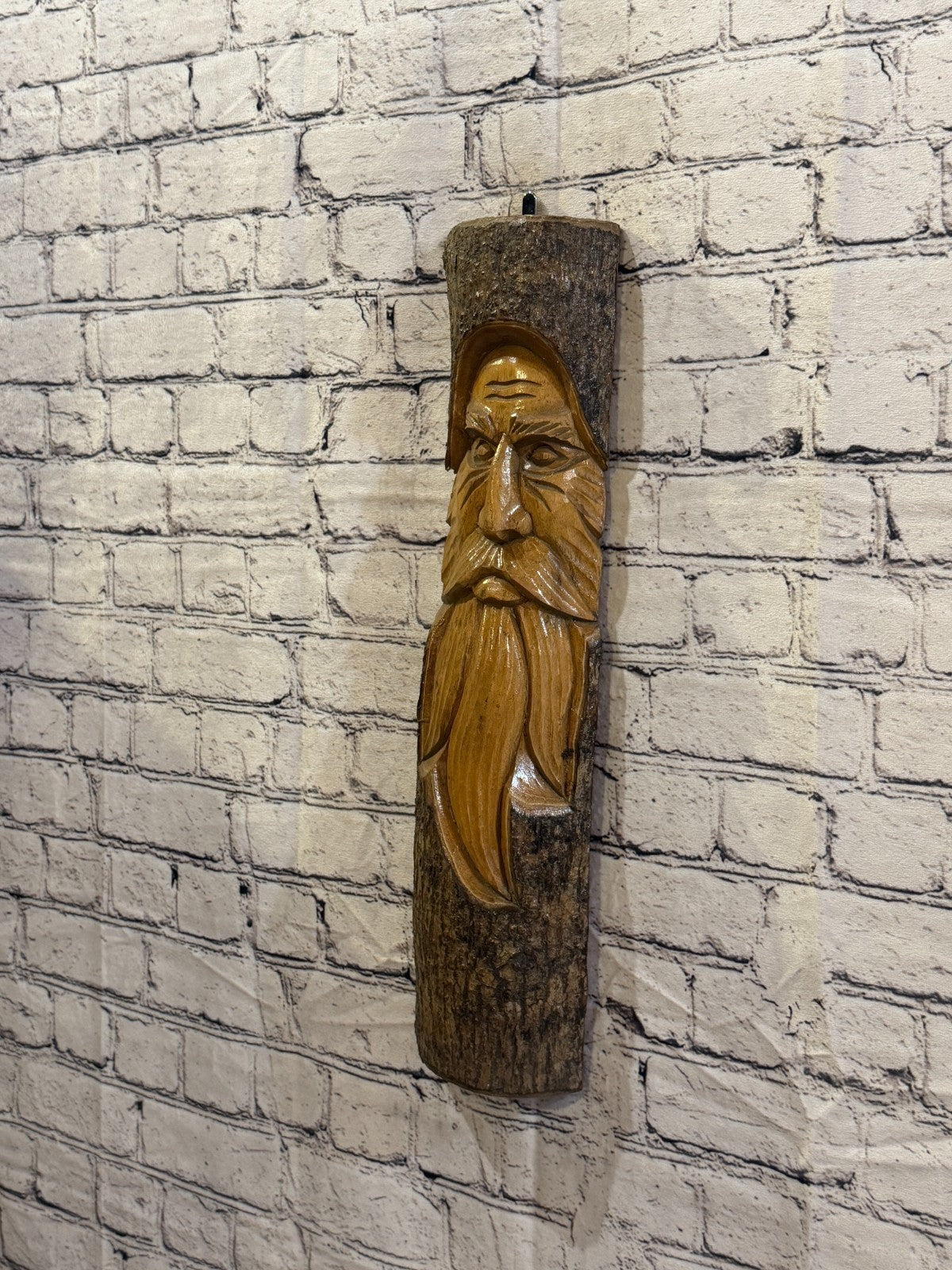Forest Man Of The Woods 50cm Hand Carved Wizard Tree Trunk Wood Fairtrade1