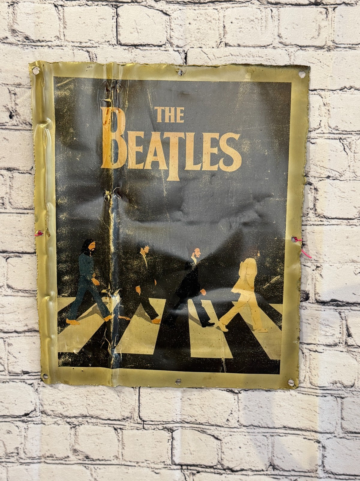 The Beatles Abbey Poster Advert Wall Plaque 42cm x 36cm Vintage Retro Tin Sign2