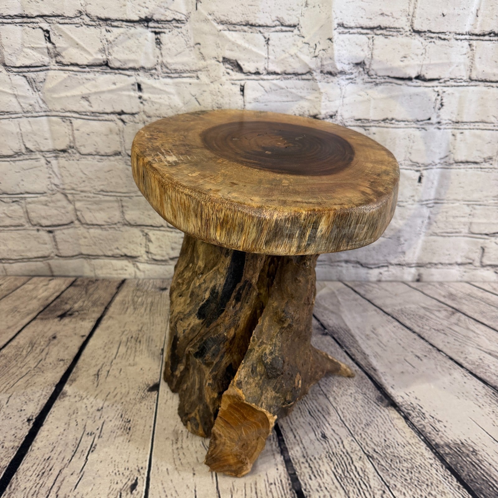 30cm x 25cm Wooden Coffee Root Sculpture Garden Teak Root Ornament Carved No 141